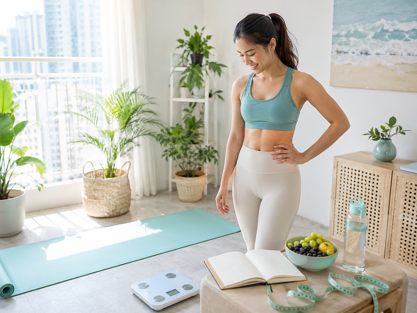 Kiểm soát cân nặng sau khi giảm cân nhanh trong 1 tuần 7kg cho nữ