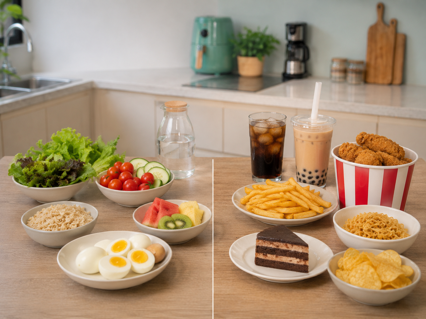 Các món nên tránh khi áp dụng thực đơn giảm cân 1 tuần giảm 6kg đây