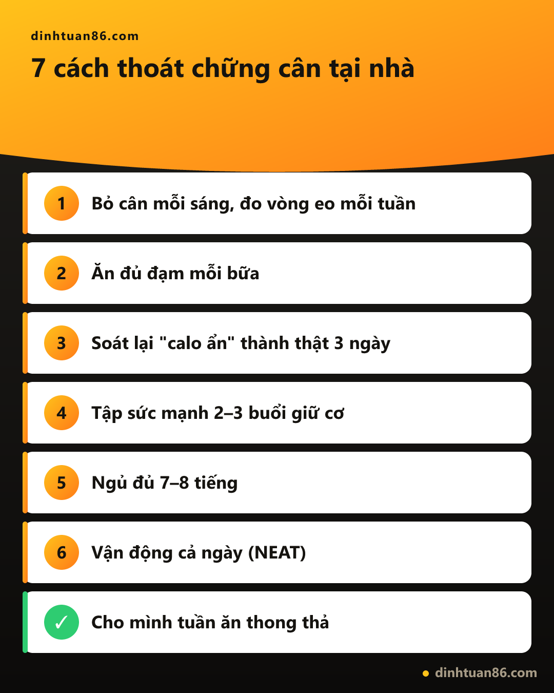 7 cách thoát chững cân tại nhà đơn giản