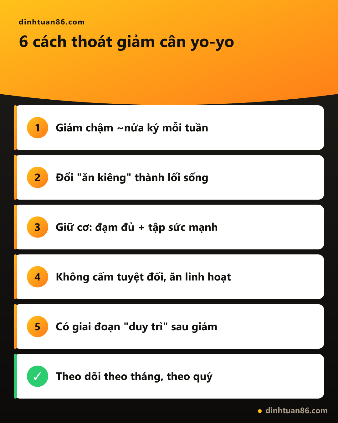 6 cách thoát giảm cân yo-yo tại nhà