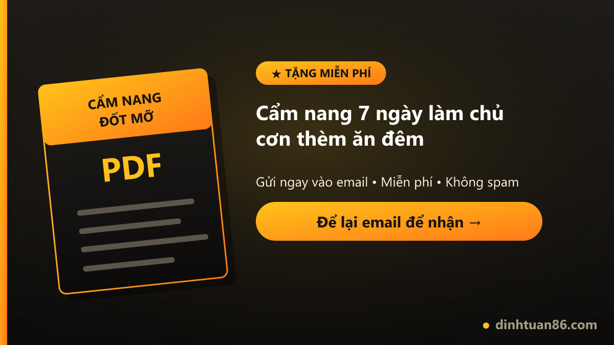Cẩm nang 7 ngày làm chủ thèm ăn không kiểm soát về đêm bản PDF miễn phí